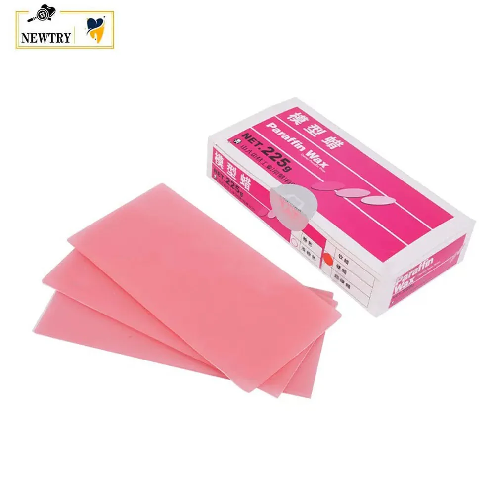 YAMAHACHI Dental Base Plate Wax Paraffin Modelling Material 225g Soft Hard Pink Sheet Denture ProUtility Wax 125g Utility Strip