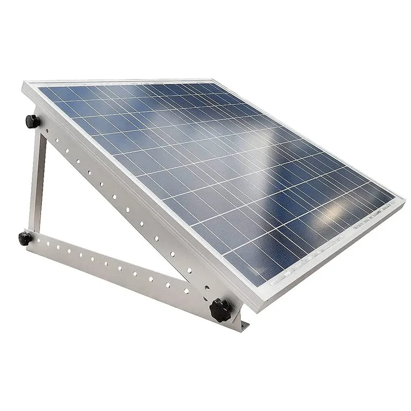Solar photovoltaic panel fixed triangular bracket, portable foldable photovoltaic triangular stand adjustable