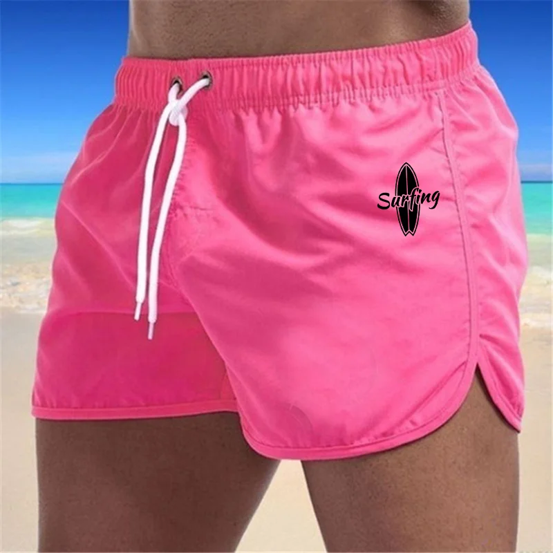 Pantalones cortos de playa informales para hombre, bañador, trajes de surf, pantalones cortos de vacaciones, ropa estampada de moda, 9 colores