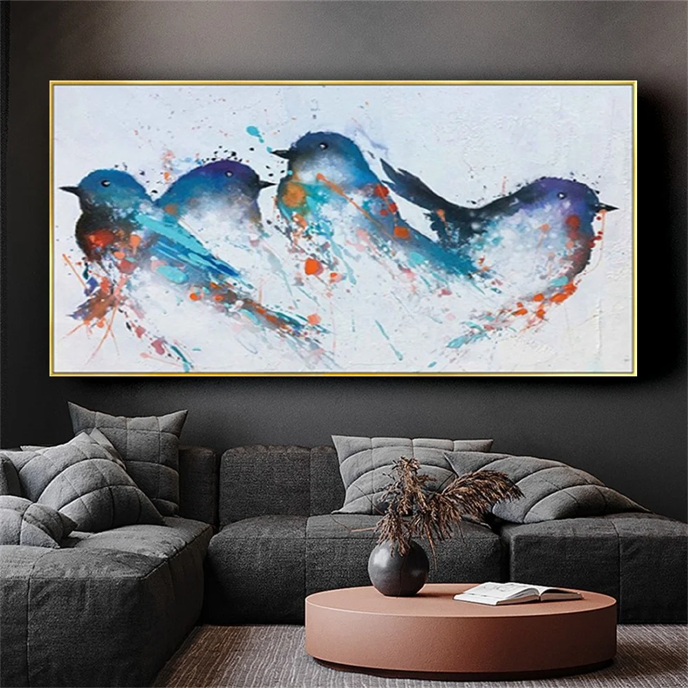 

pop Animal Pictures hand-painted oil paintings and Canvas Painting Art Mural Cuadros wall art Picture for Living Room Home Decor