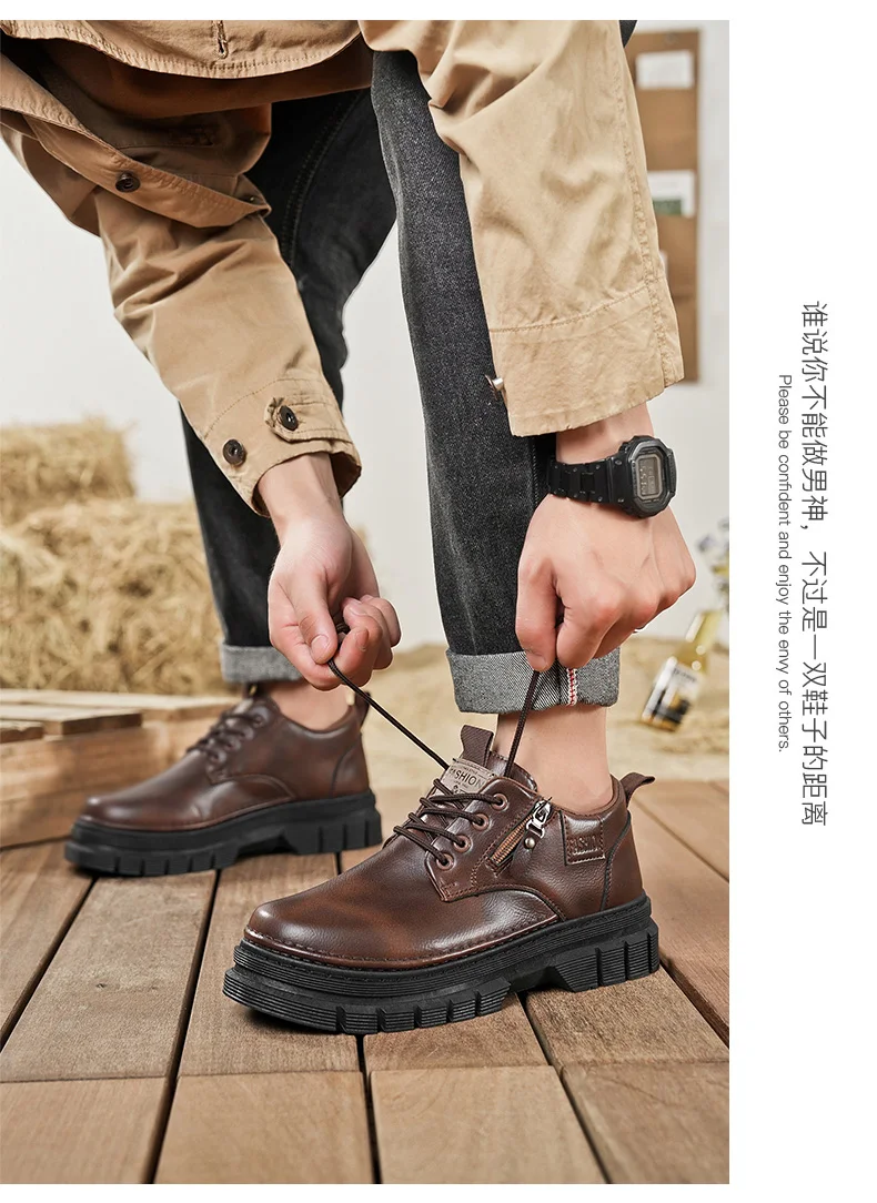 Herren-Freizeitschuhe, Vier-Jahreszeiten-Handarbeit, bequeme Outdoor-Arbeitsschuhe, modische Joker-Jugend-Trendschuhe, Business-Party-Lederschuhe – Detail 26