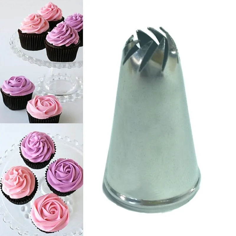 

Stainless Steel Drop Flower Tips Cake Nozzle Cupcake Sugar Crafting Icing Piping Nozzles Molds Pastry Tool