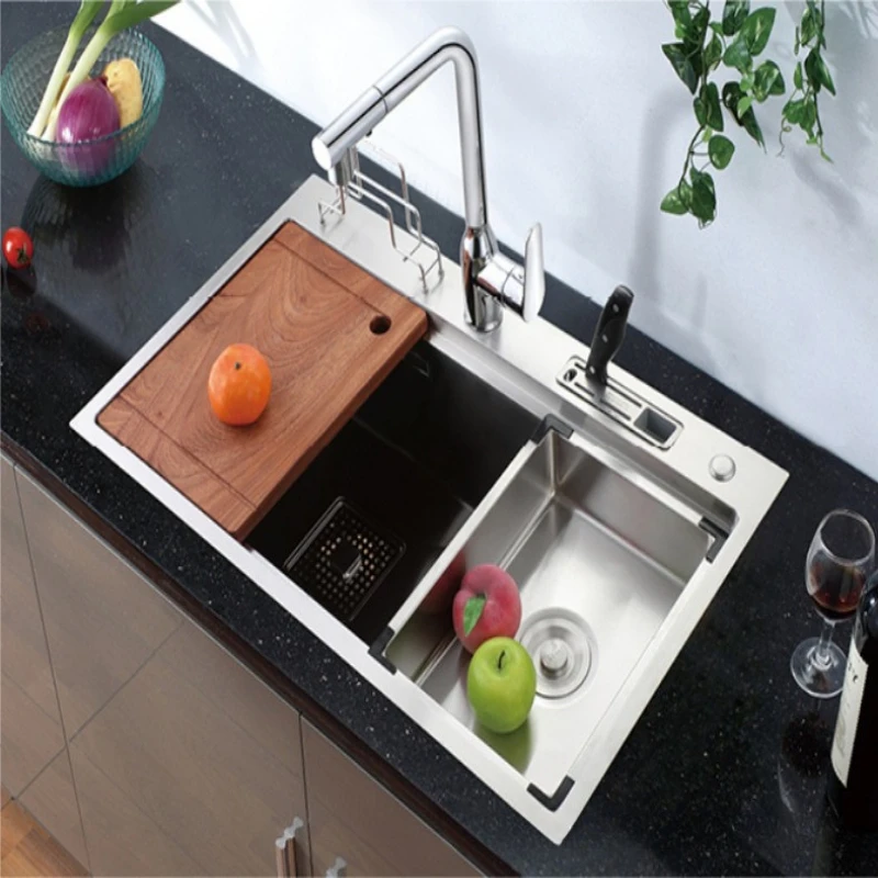 Export handmade sink 304 stainless steel kitchen sink large single basin under the counter sink 82 * 46