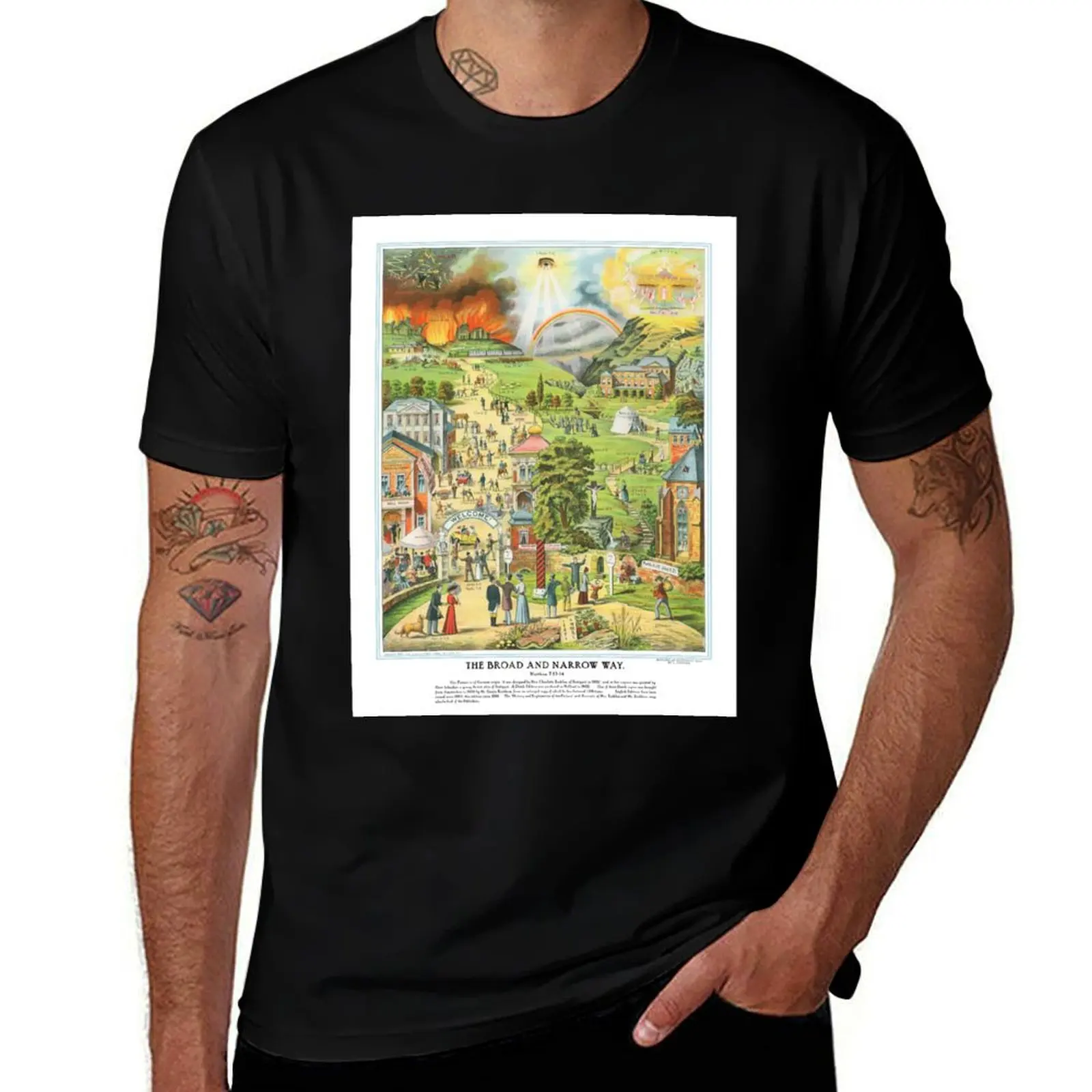 

The Broad and Narrow Way - 1901 Edition T-Shirt essential t shirt funny t shirts dark humor T-Shirt