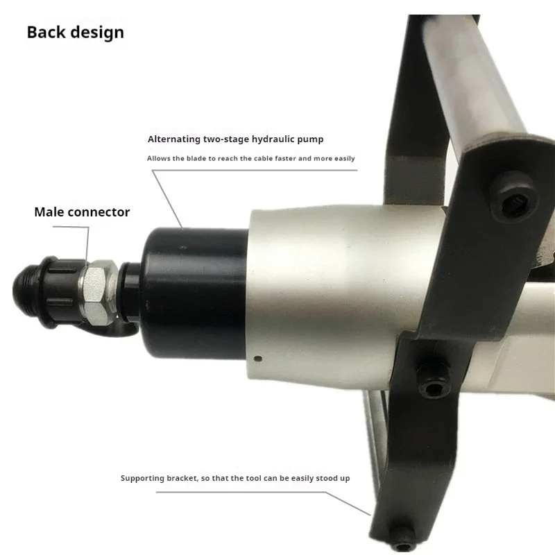 Tesoura de pressão hidráulica CPC-65C, cabo de cobre e alumínio, cortador de fio, ferramentas de corte hidráulico/60kn
