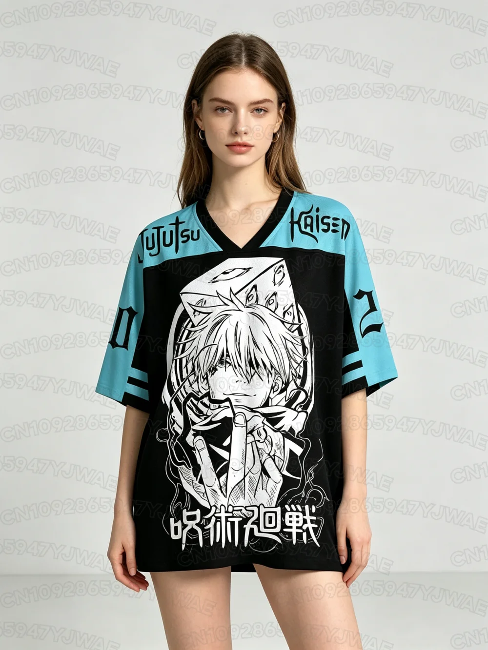 Summer Women's Men's Short Sleeve T-shirt Casual Jujutsu Kaisen Jersey Hot Anime Fans T-shirt Unisex Tops Y2K Jersey Tops