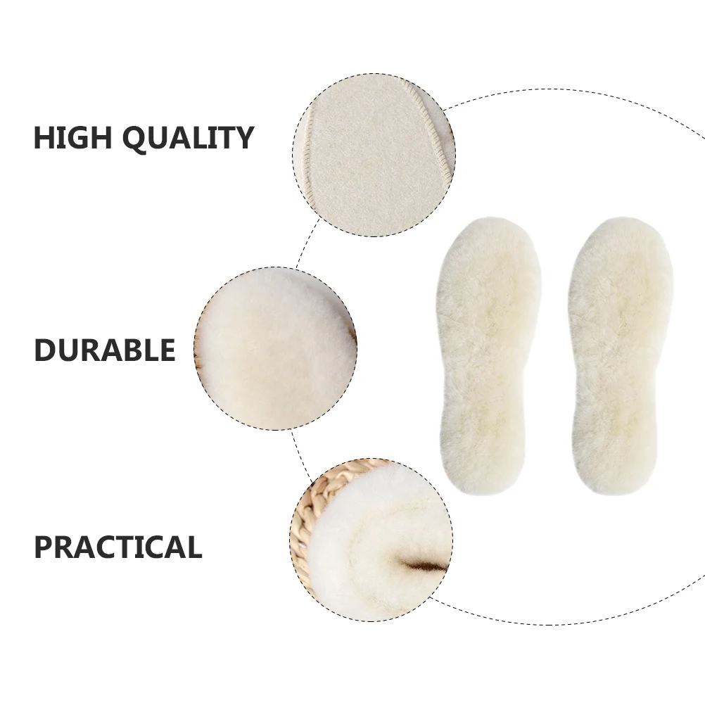 

Winter Wool Insoles Thickened Warm Lining Durable Material Winter Insoles Sneakers Boots Foot Care Tools