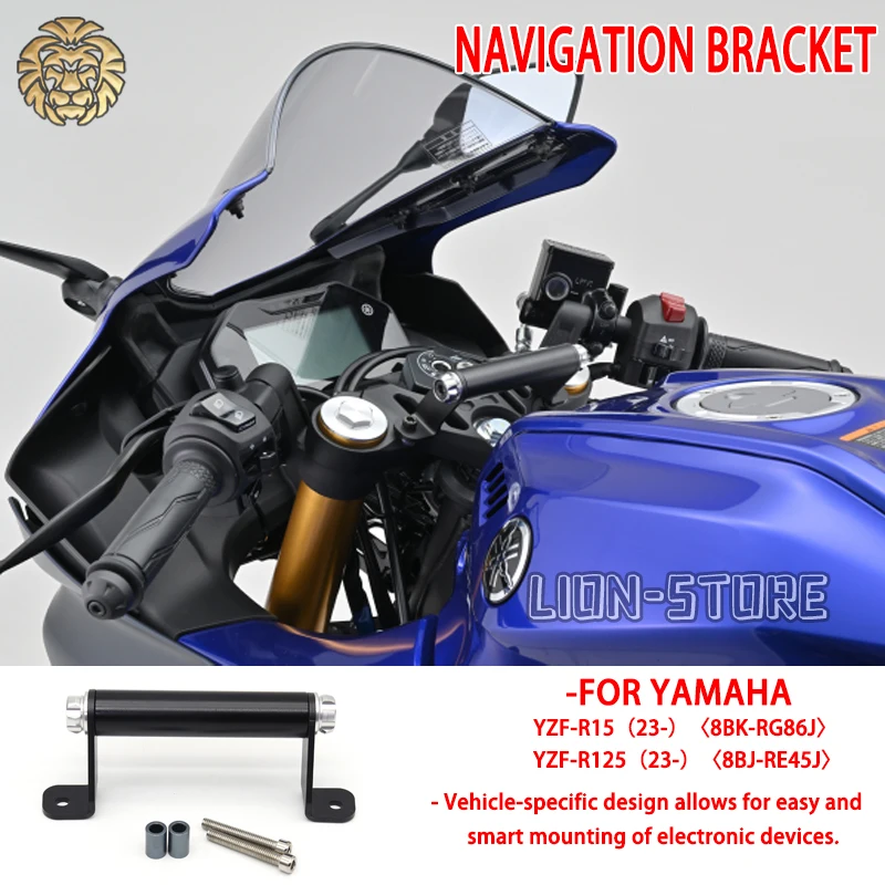 Mobile navigation bracket GPS usb power for yamaha r15 r 15 r 125 r125 2023 2024 Motorcycle accessories 8BK-RG86J