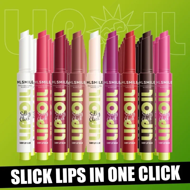 multi-color Silky Click Lip Care Hydrating Lip Gloss with Radiant Mirror HIGH-Shine, Effortless Press Long-Lasting makeup woman