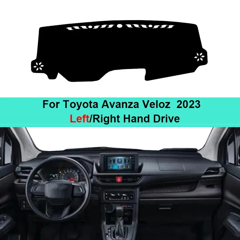 Car Dashboard Cover Carpet Dash Mat For Toyota Avanza Veloz 2023 2024 Auto Sun Shade DashMat Anti-UV Anti-sun Rug Pad Cushion