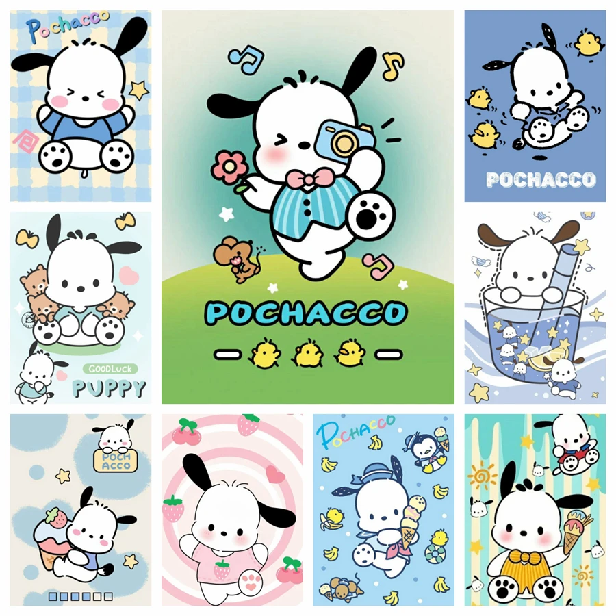 

Pochacco Full AB Diamond Painting Cute Cartoon Dog 5D DIY Mosaic Cross Stitch Handcraft Embroidery Home Decor Children Gift