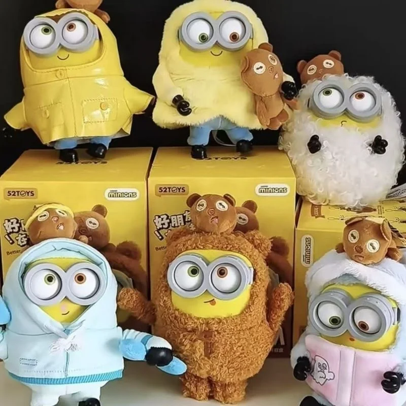 52TOYS Bob Tim Minions Better Together Series Anime Cute Cartoon Plush Figure Model Gift Box Trendy Toys For Collection Gifts - view 4