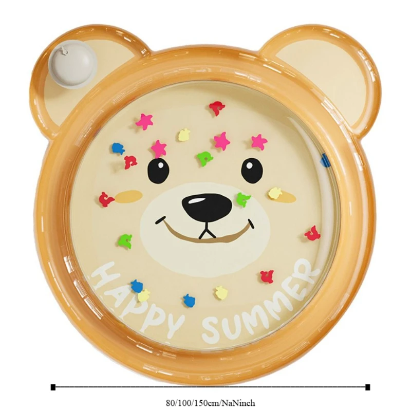 子供のためのおもちゃ PVC インフレータブルパッティングパッド動物ウサギ子供のインフレータブルパット軽量クマベビーウォーターマットスイミングプール