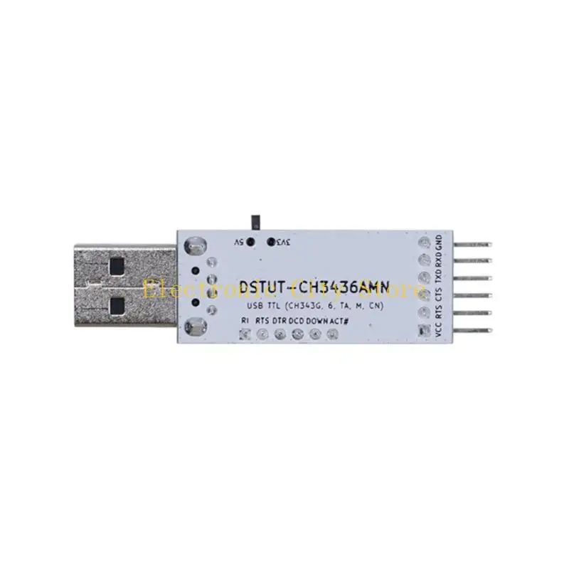 การป้องกันหลาย CH343G USB TTLS โมดูลอะแดปเตอร์อนุกรมสำหรับแอปพลิเคชันฝังตัว HU8D