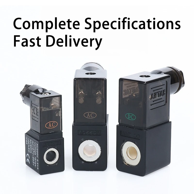 Katup Kontrol Pneumatik Airtac Kumparan Tembaga Murni Seri 4V DC24V/DC12V/AC220V/AC110V/AC24V