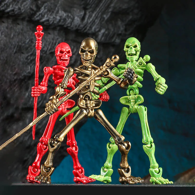 

3D Printing Simulation Skeleton Man Toy Joints Movable Magnetic Version Dummy 13 Figure DIY Assembling Model Creative Ornaments