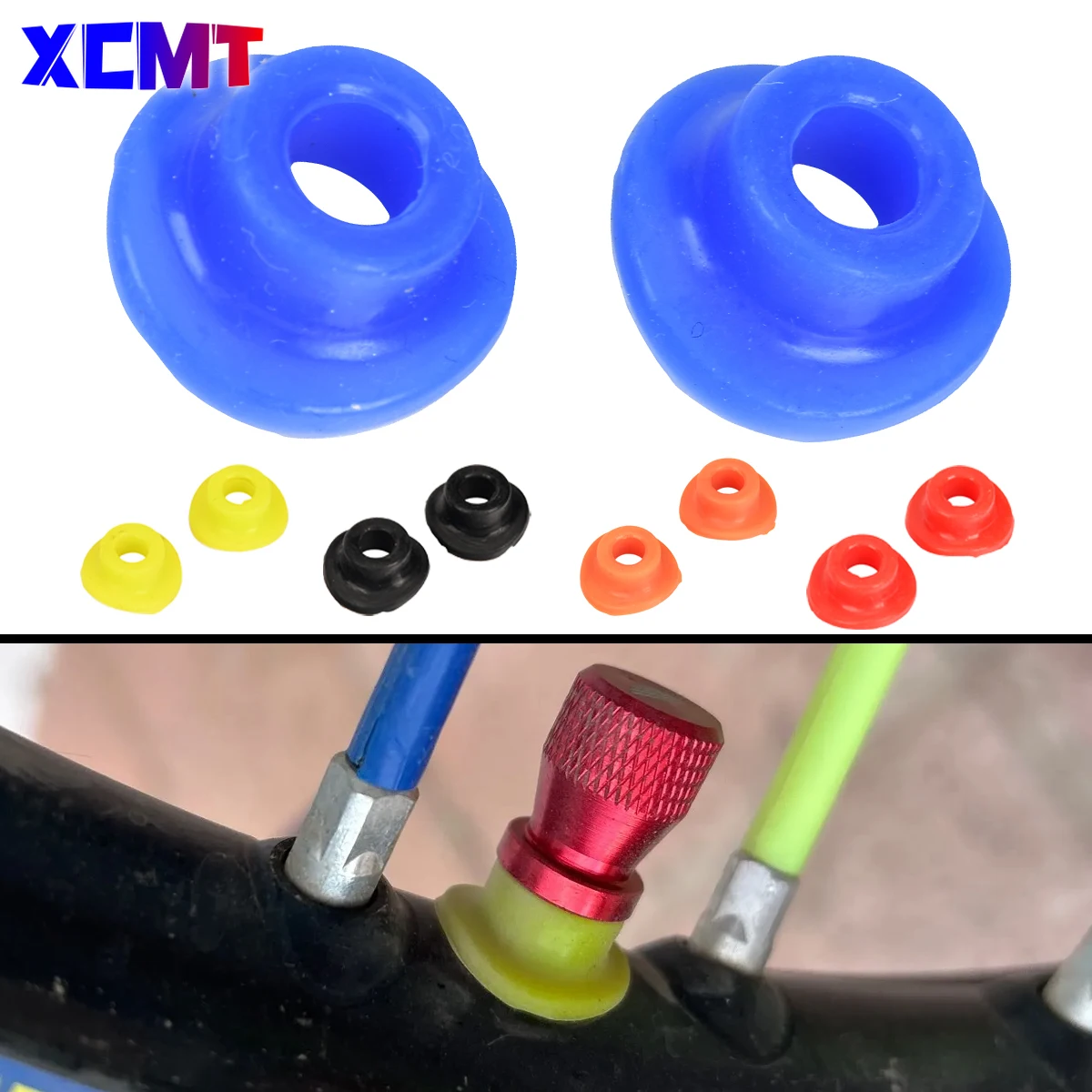 

Silicone Valve Mouth Washers Gasket for Dirt Bike Pit Bike Motorcycle Motocross Universal EXC SXF CRF YZF RMZ KLX YZ 250 350 450