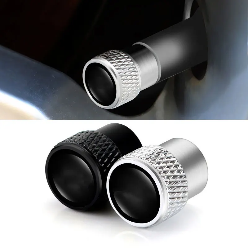 Car Tyre Air Pressure Caps Car Wheel Tire Valve Stem Cap Aluminum Alloy Tire Accessories Universal Airtight Cover For VW CC