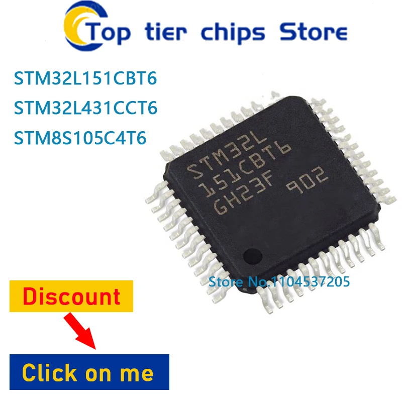 

1PCS~10PCS/LOT STM32L151CBT6 STM32L431CCT6 STM8S105C4T6 QFP48 100% NEW