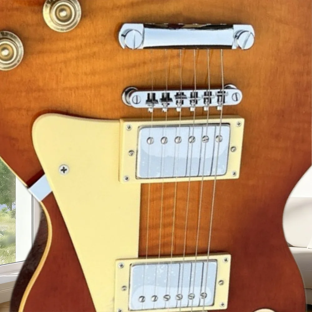 40Inch LPG00P Brown Electric Guitar Mahogany Body Ebony Neck HH Pickup Fixed bridge Professional Rock Music Free Shipping