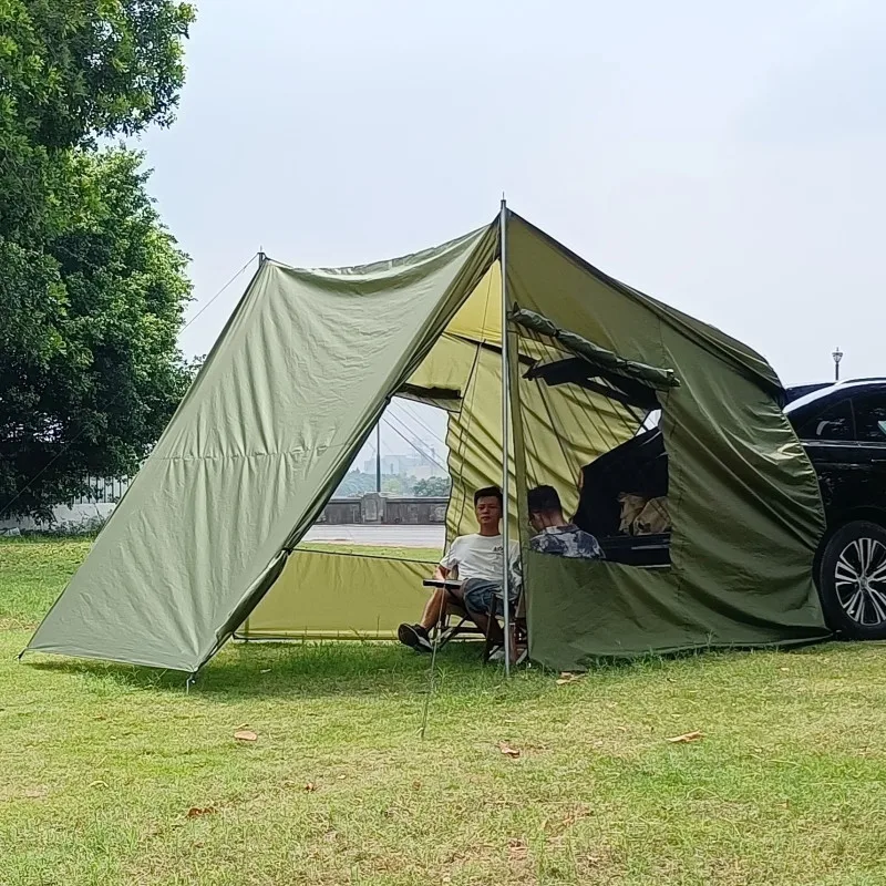 

Traveler Camping Gear Outdoor Camping Foldable Connectable Tailgate Car Tent Trunk with Mosquito Net