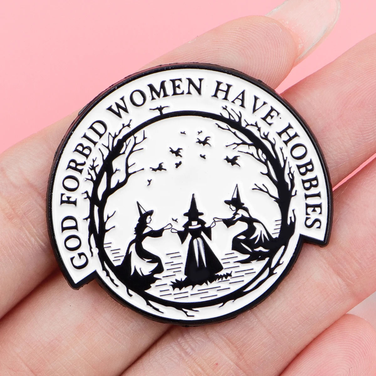 Halloween Witch Enamel Pins Brooches Badges Funny Cosplay Accessories for Backpack Lapel Jewelry Party Gifts Toy view 6