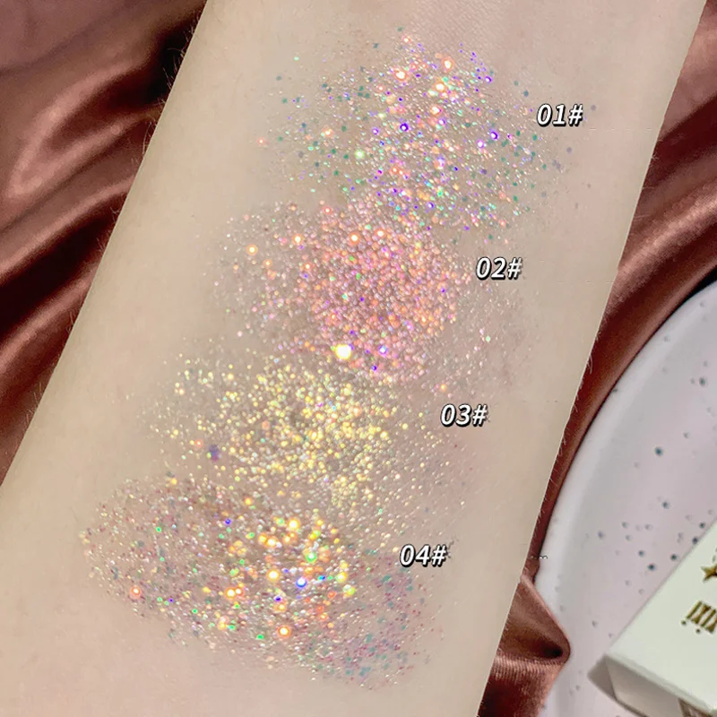 Sequin Liquid Eyeshadow Pink Gold Pearlescent Glitter Eyeliner Long Lasting Waterproof Cut Crease Eye Shadow Party Eyes Makeup