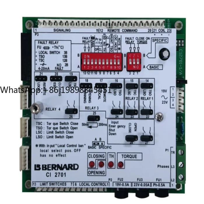CI2701 Pannello di controllo della scheda di controllo logica dell'attuatore elettrico