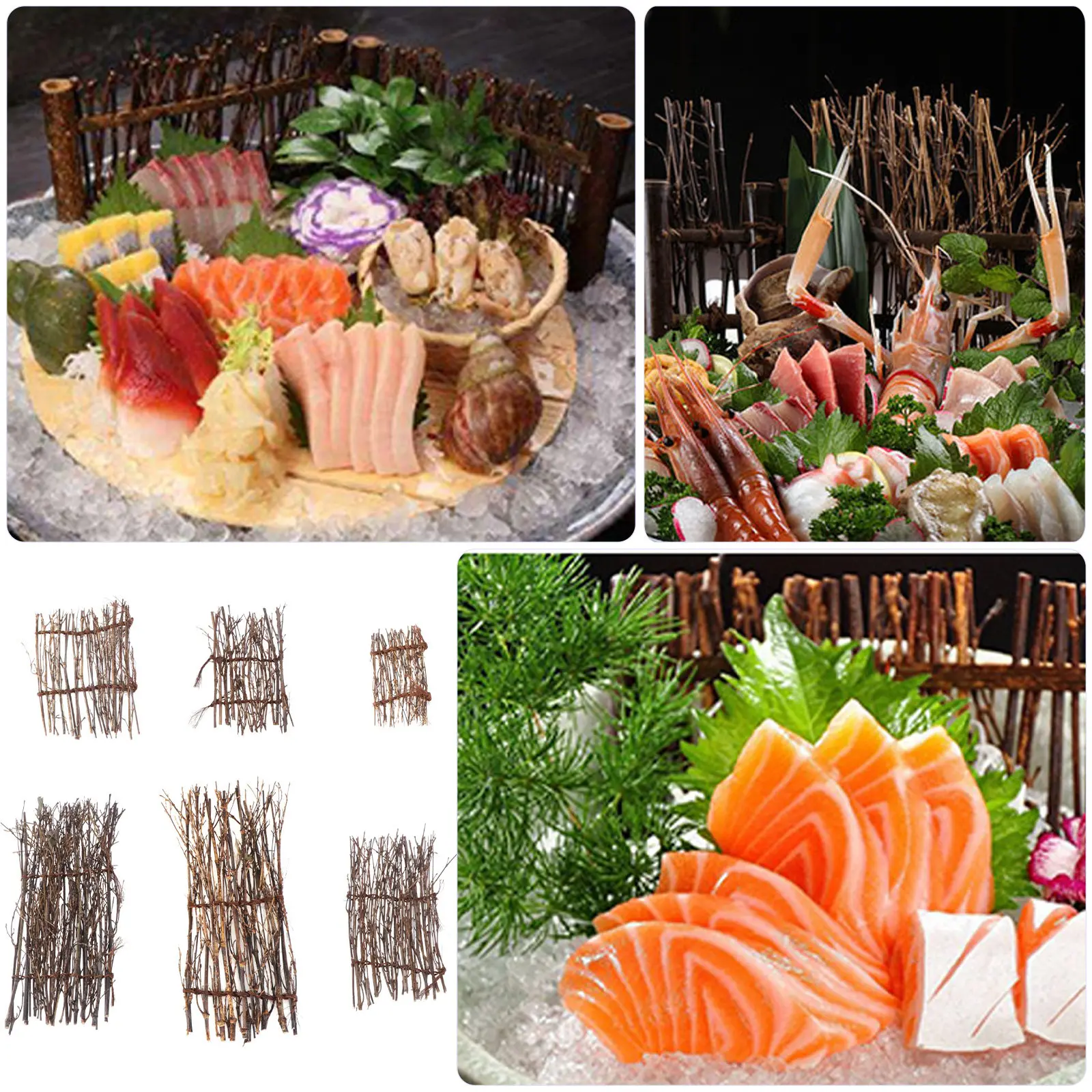 Bonsai Garden Photos - 6Pcs Bamboo Fence Bamboo Mat Micro
