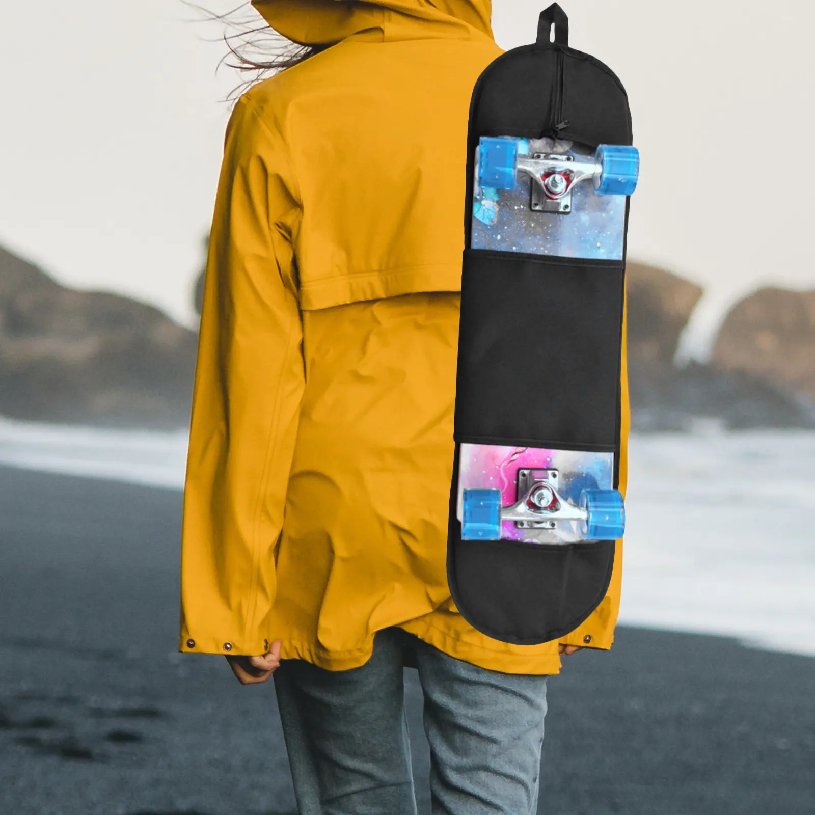 

Skateboard Bag Comfortable Size Storage Protection Portable Skateboarding Sling Bag Carrying Pouch for Skateboard Carrier