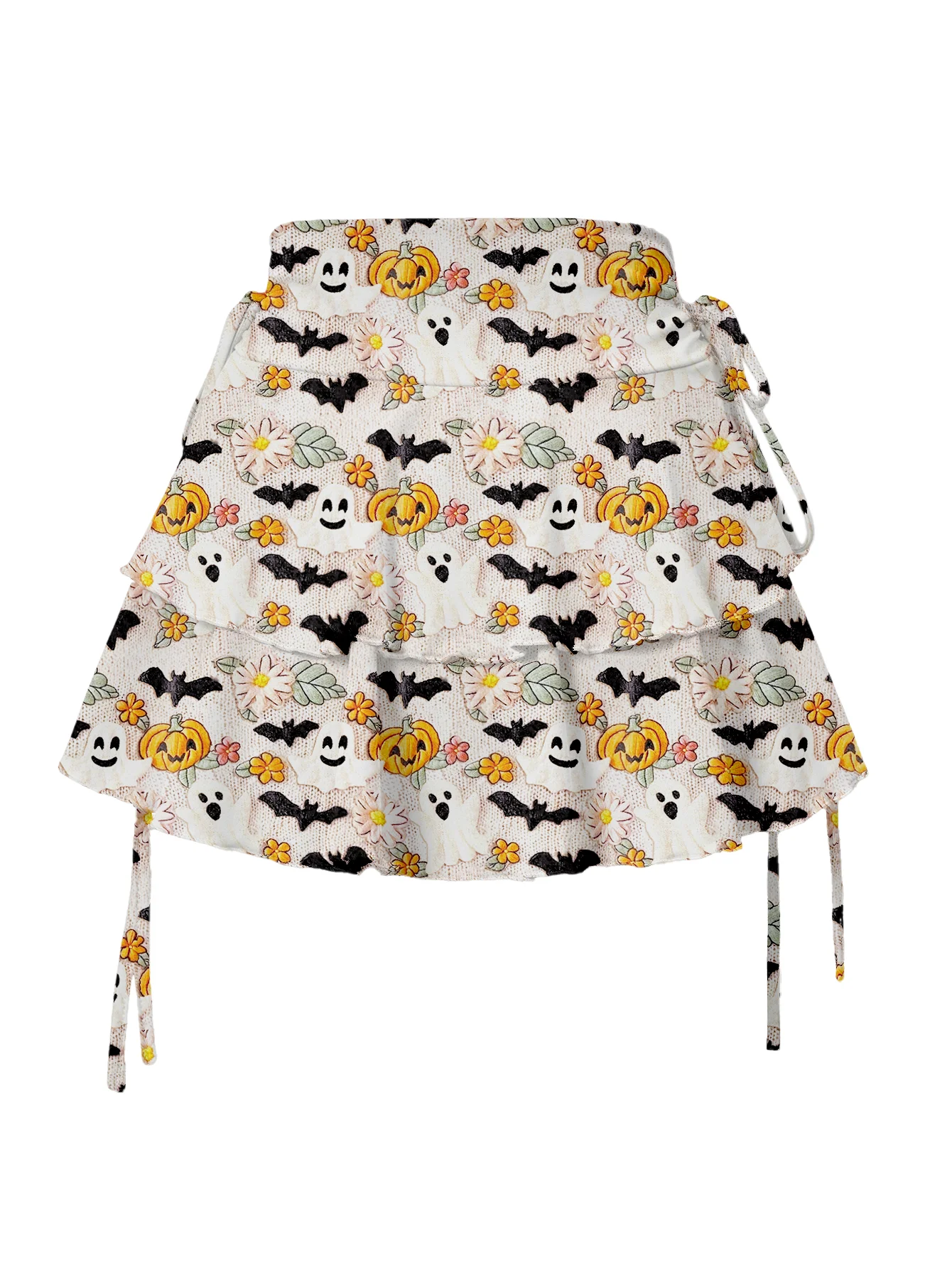New for Women Fashion Halloween Print Skirt Outdoor Versatile High Waist Slim Fit Elastic Waist Short Skirt Goods In Stock