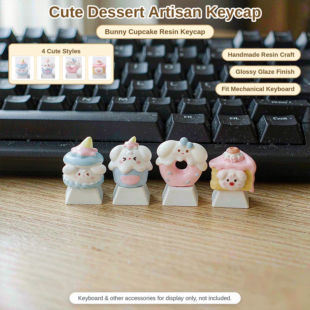 INS Cake Keycap Set, Cute Ice Cream Key Caps for Cherry MX Switch Keyboard Decoration