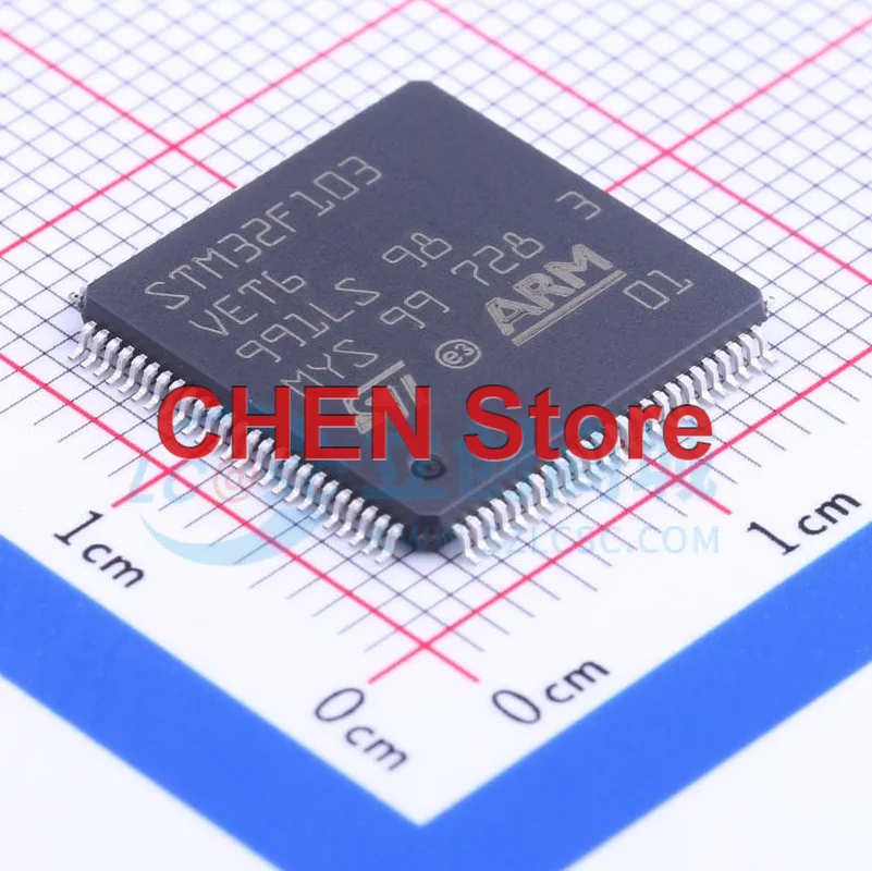 

2PCS Original STM32F103VET6 LQFP-100 Microcontroller chip Electronic Components In Stock BOM Integrated Circuit