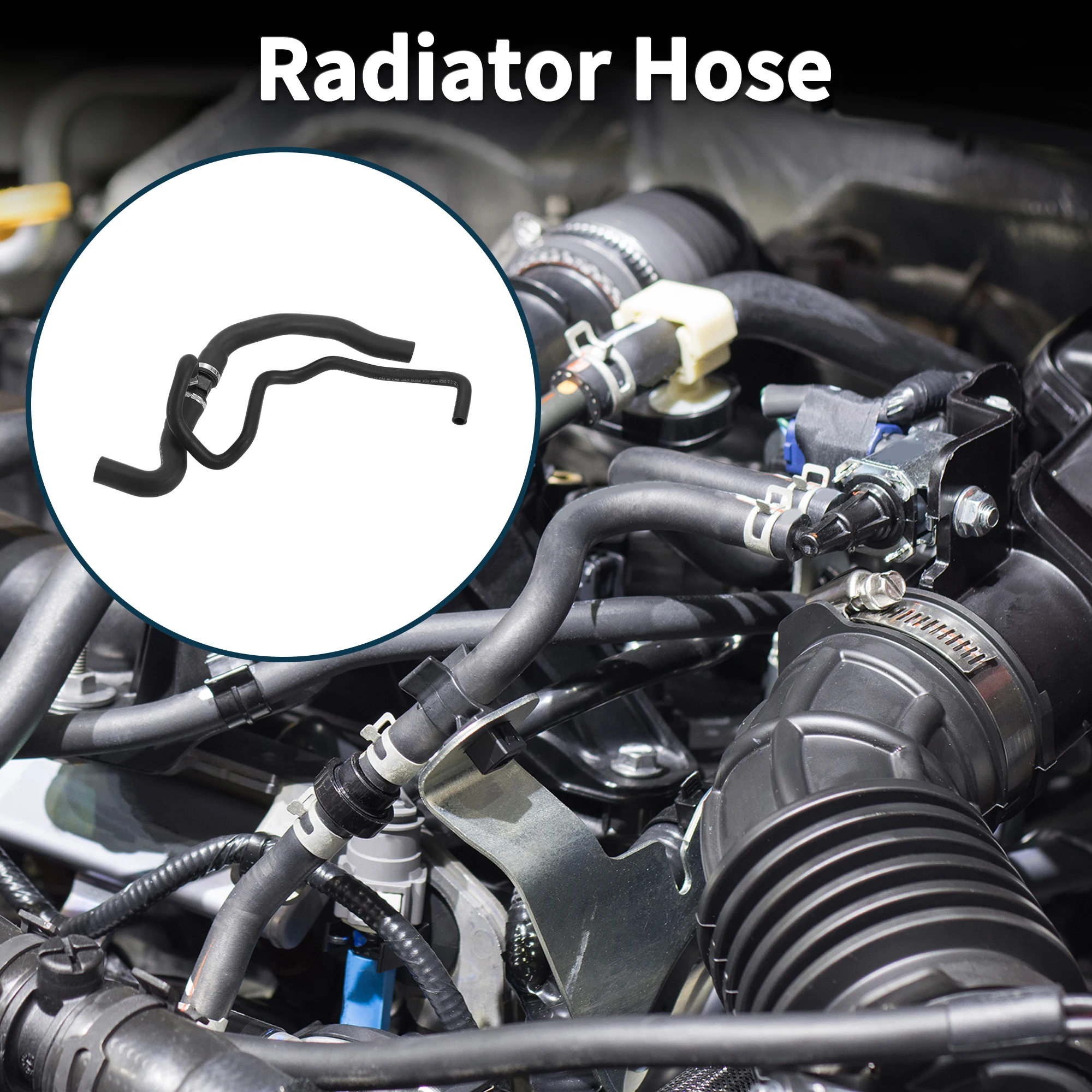 

UXCELL Radiator Hose for Peugeot 307 2004-2007 No.1351KR Rubber Coolant Pipe