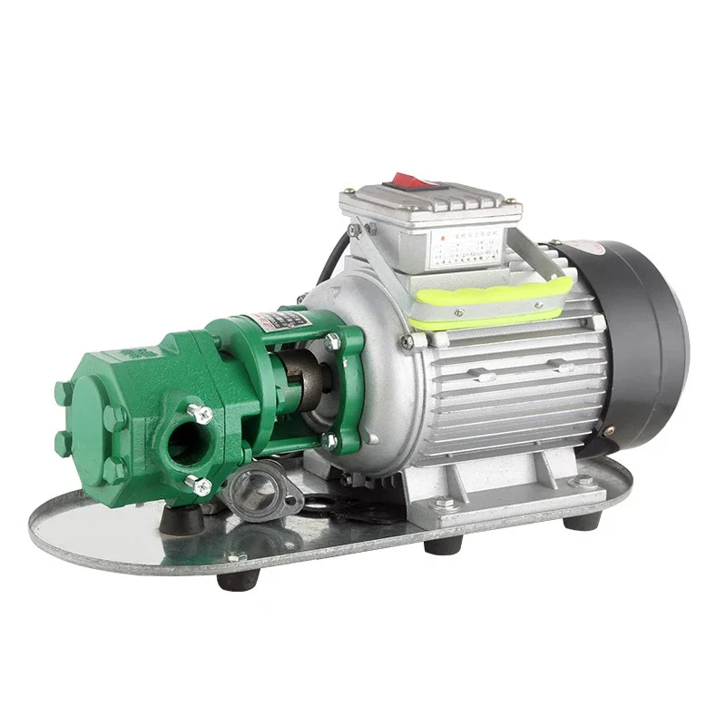 WCB-75 Portable Self-Priming Gear Oil Pump High Temperature Electric Cast Iron Gear 0.75 KW Small High Viscosity Fuel Pump 220 V