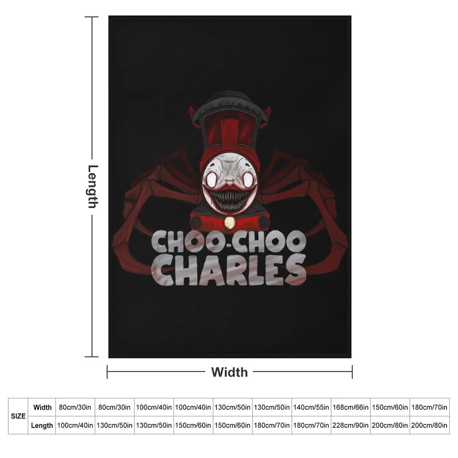 Choo Choo Charles monster spider train art Throw Blanket Soft Big Shaggy Large Soft Thermal Sofa Throw Blankets
