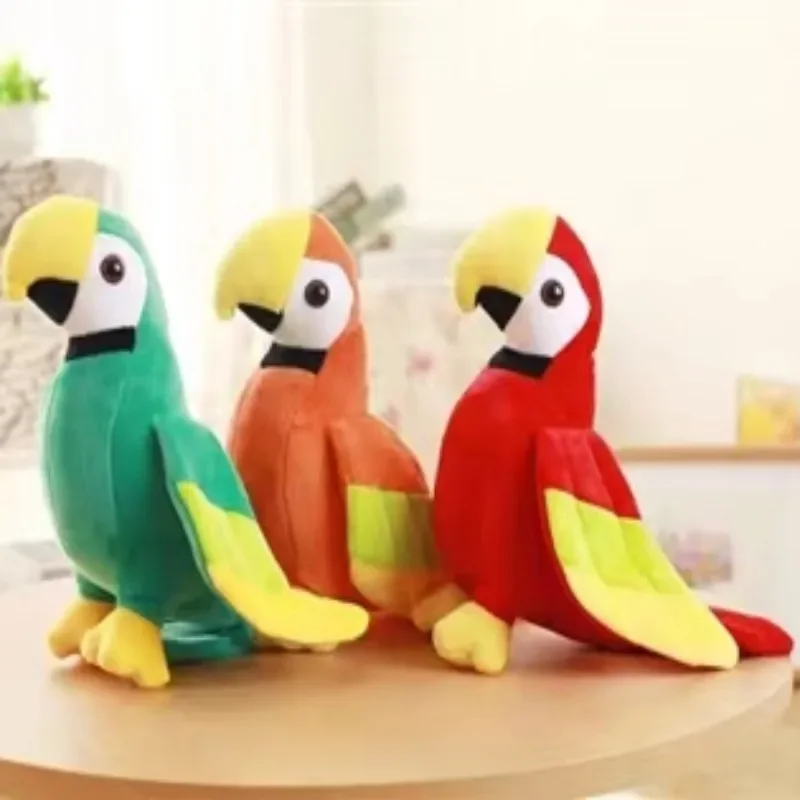 20/25/30/35cm Cute Simulation Parrot Doll Bird Plush Toy Grab Machine Doll Wedding Throwing Doll Children\'s Gift