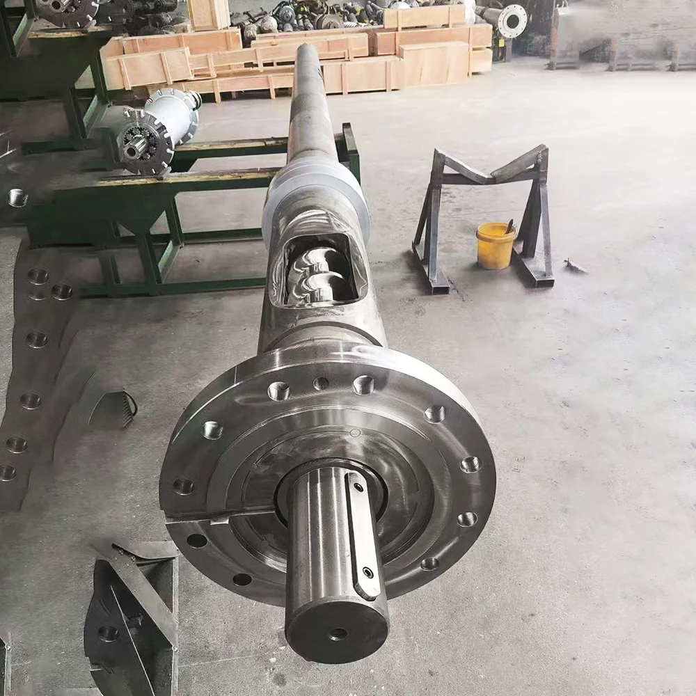 Custom steel injection molding machine single-screw barrel, suitable for PP/PPS materials: SACM645, 38CrMoAIA HRC 55