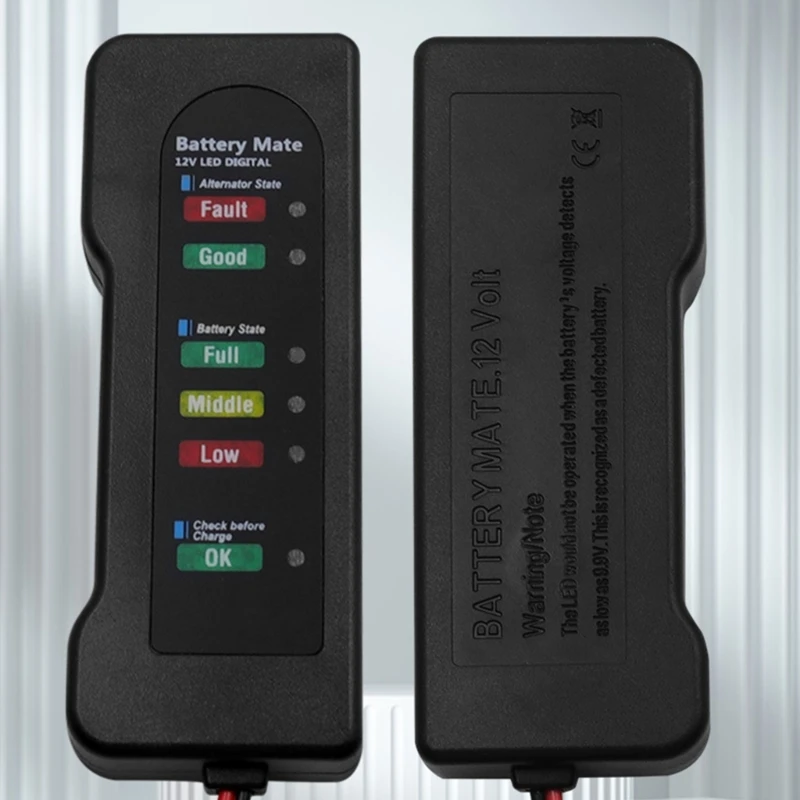 Battery Tester Check Charger-Analyzer 12V Battery Quick Cranking Charging Test Dropship