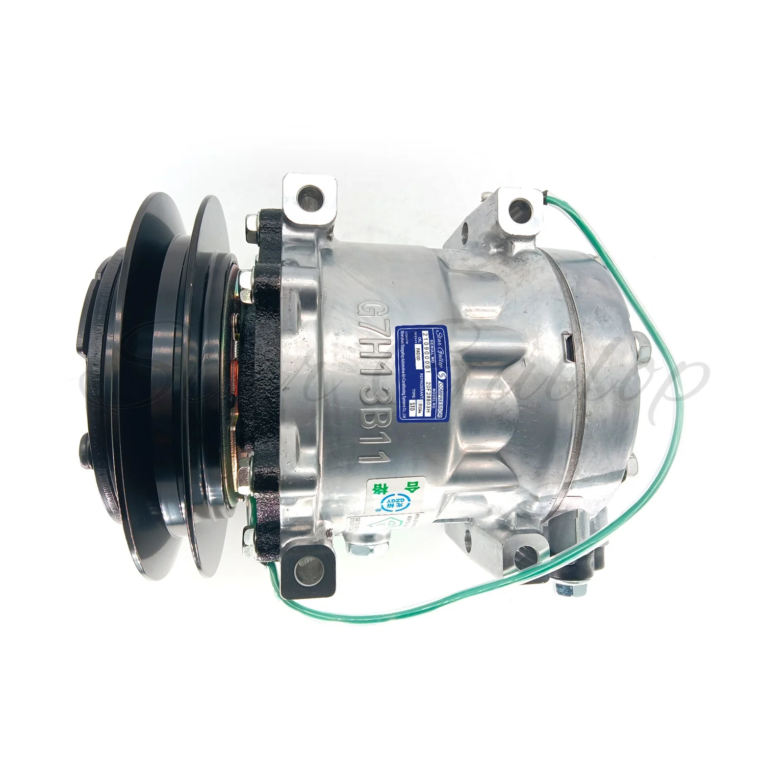 Competitive Price NEW 7h13 R134A 24V 1B 145mm AutoParts AC Air Conditioning Compressor For KOBELCO