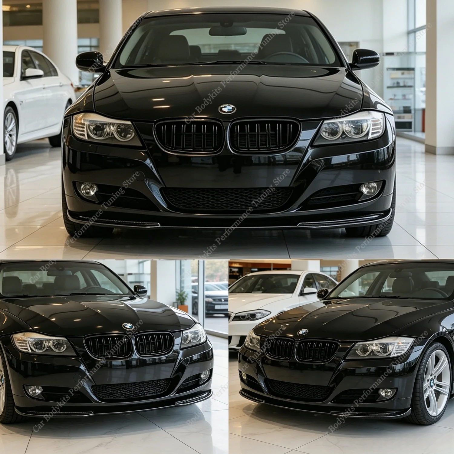 

For BMW E90 E91 Lci Standard Gloss Black Front Bumper Lip Spoiler Splitter 320i 320d 330i 335i NON-M Sport 2005-2012 Tuning