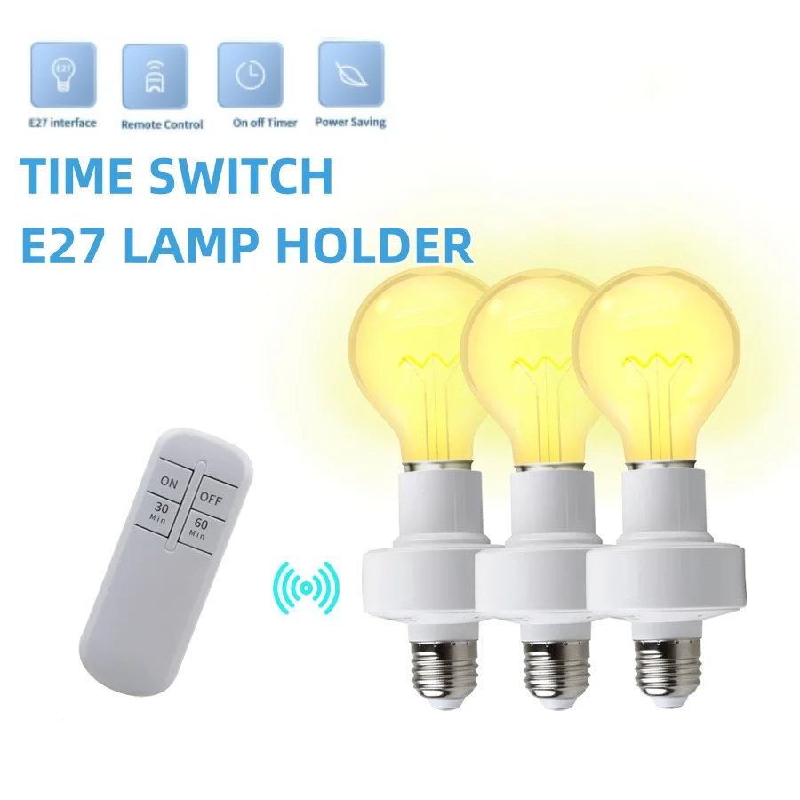 Wireless Remote Control E27 Light Socket For Downlight Pendant Ceiling Pendant Lamp Ceiling Chandelier With Smart Timer Switch