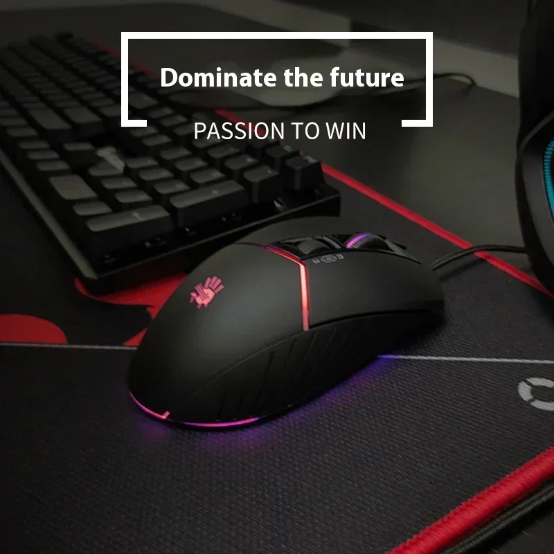 A4tech Bloody W95MAX ماوس سلكي RGB 8 مفتاح برمجة مخصص ألعاب الكمبيوتر المحمول ملحقات مكتب الرياضة الإلكترونية ماوس الألعاب الهدايا