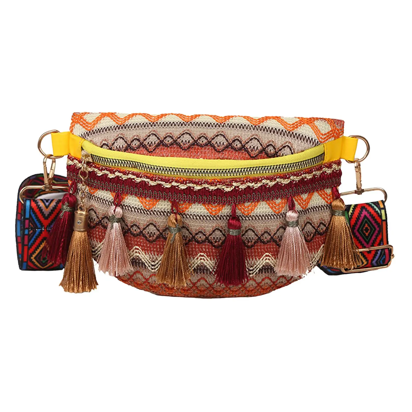 Bohemian Fanny Pack Fashion Ethnic Style Bag for Festival Walking Holiday