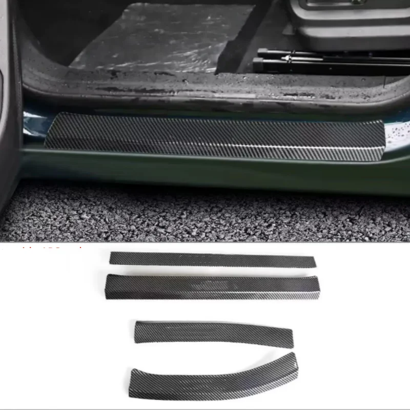 

For Chery Jaecoo J5 EV 2025-2026 threshold strip, welcome step plate interior modification accessories ABS carbon