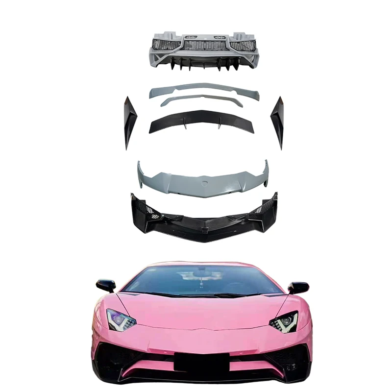 Runde Hight Quality LP750SV Body Kit For Lamborghini Aventador LP700 LP720 Dry Carbon Fiber Car Bumpers LP750SV Auto Parts