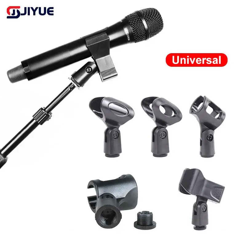 1PCS Universal Microphone Clip For Mic Mount Holder Handheld Wireless/Wire Mic Rotatable Durable Stand Clip Mic Stand Accessory