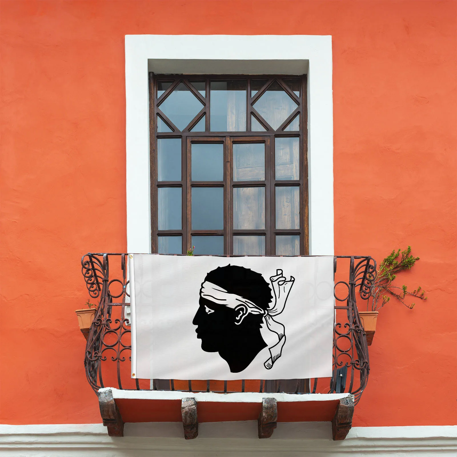 علم كورسيكا في فرنسا من PTEROSAUR، منطقة كورسيكا الفرنسية الكورية لأعلام كورسيكا لديكور قارب الغرفة، لافتة ديكور داخلية خارجية #3