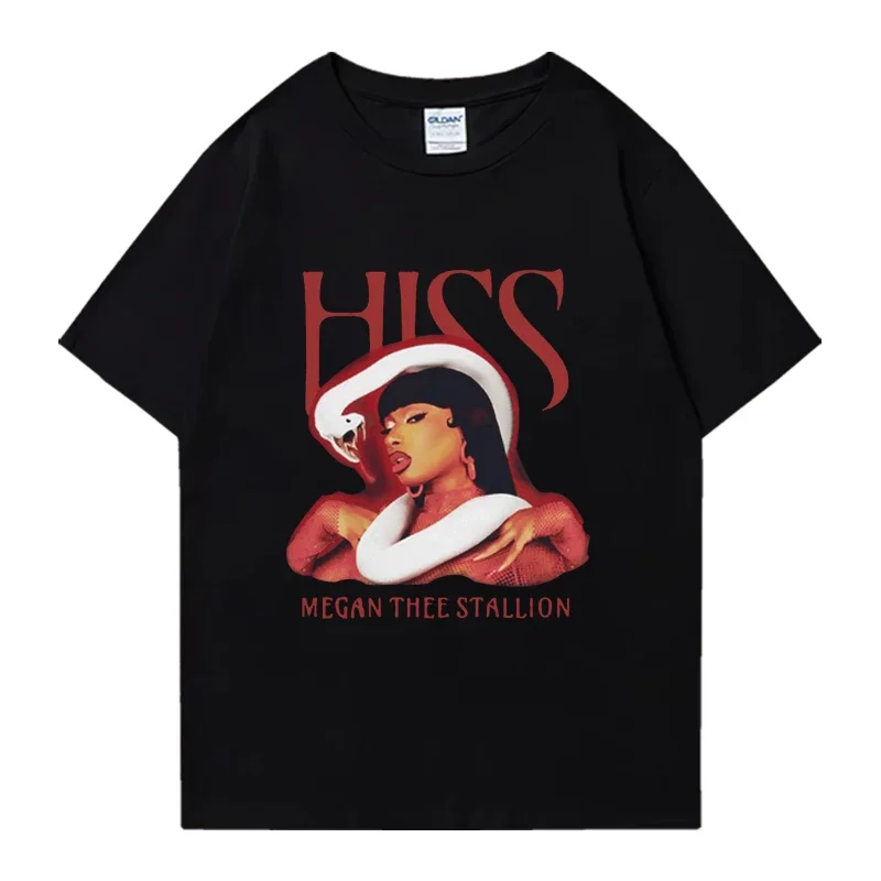 Rapper Megan Thee Stallion Hiss Album T shirt 2024 New Men Women Hip Hop vintage Oversized streetwear Unisex 100% Cotton Tops