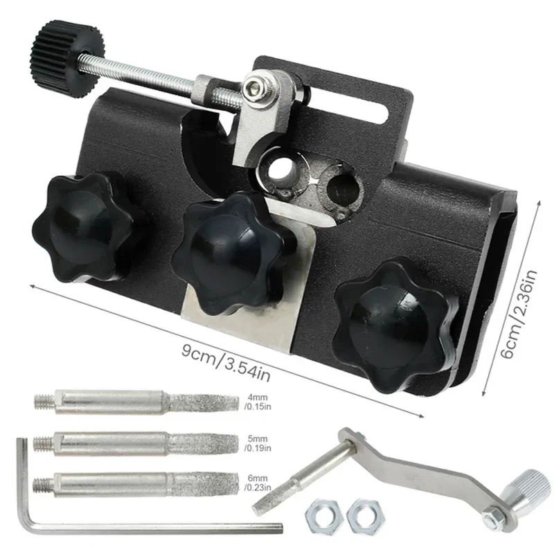 Powersaw Sharpener OR Sharpener Head Portable Sturdy Electric Chainsaw Chain Sharpener Woodworking Tool Chain Sharpener
